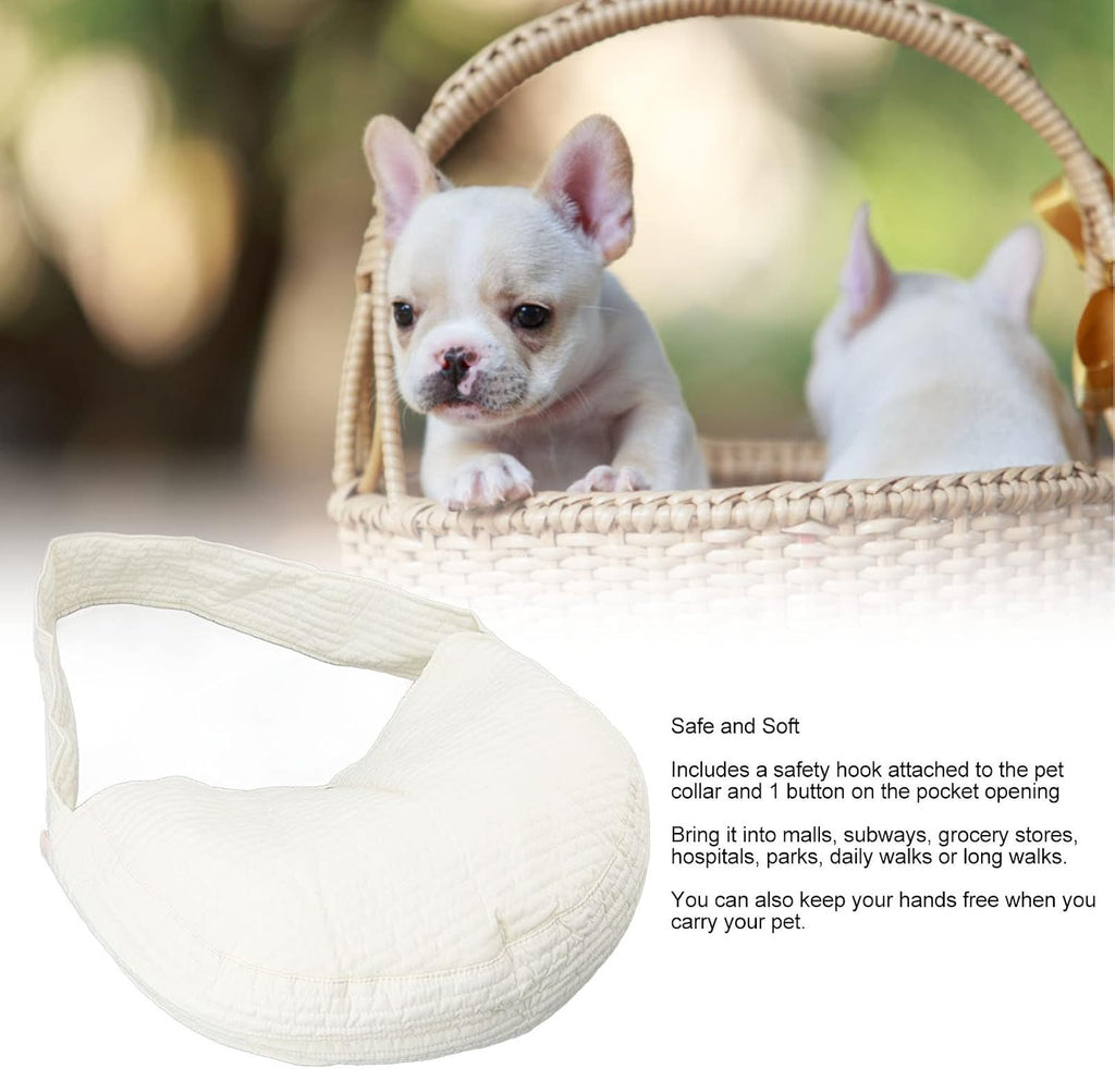 Zerodis Dog Sling Carrier, Portable One Shoulder Pet Backpack Cat Carrier Bag with Widened Shoulder Strap for Outdoor Travel Small Dogs Puppy Cat (L)