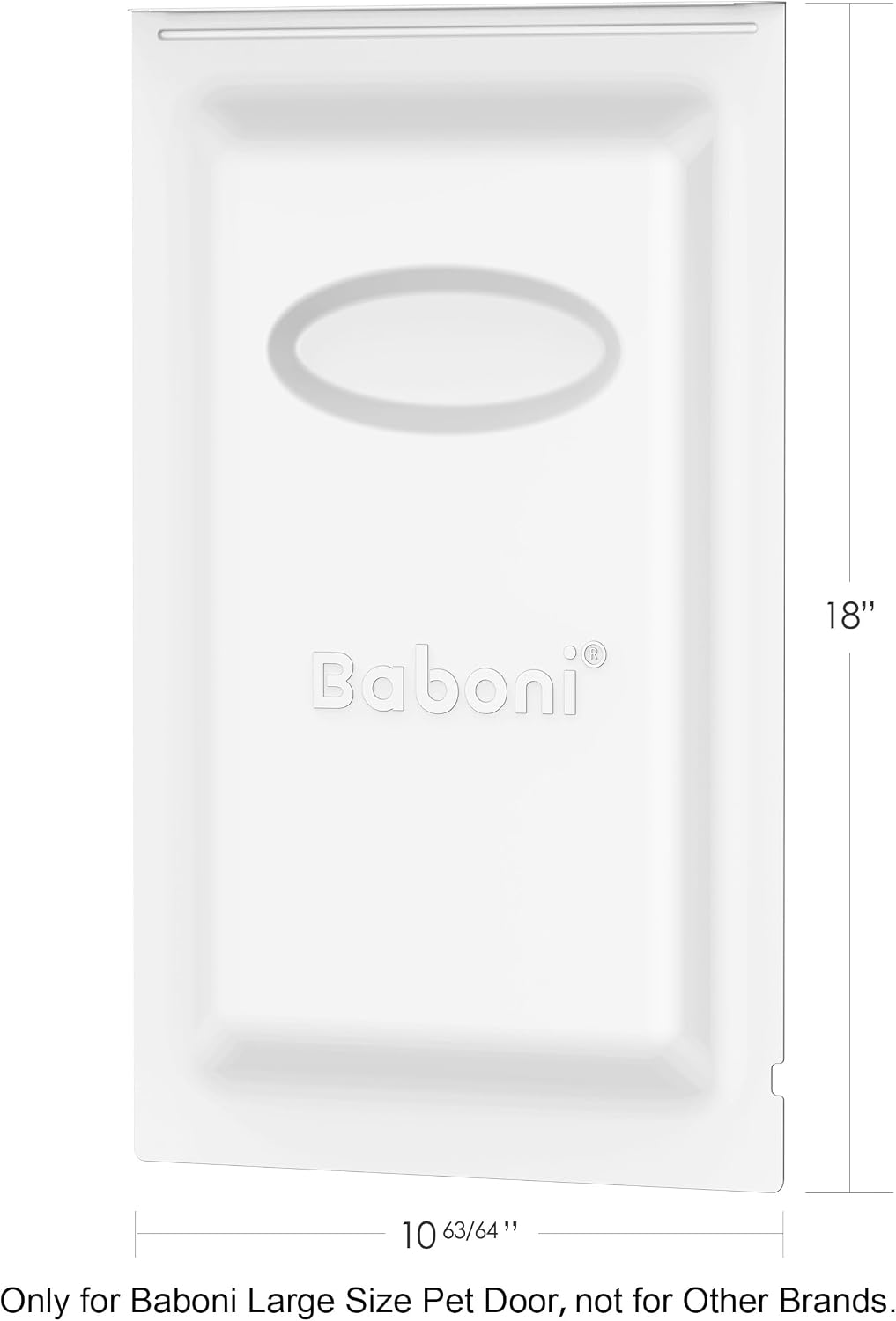 Baboni Metal Closing Panel Pet Door Cover (Large) - Only for Baboni Large Pet Door
