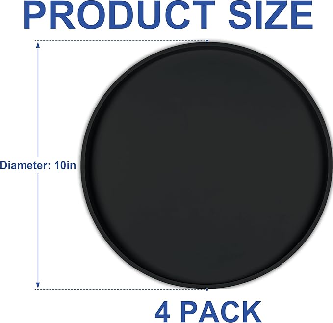 4 PCS Thickened Pet Silicone Food Mat, Nonslip Waterproof Cat Dog Feeding Bowl - Image 8