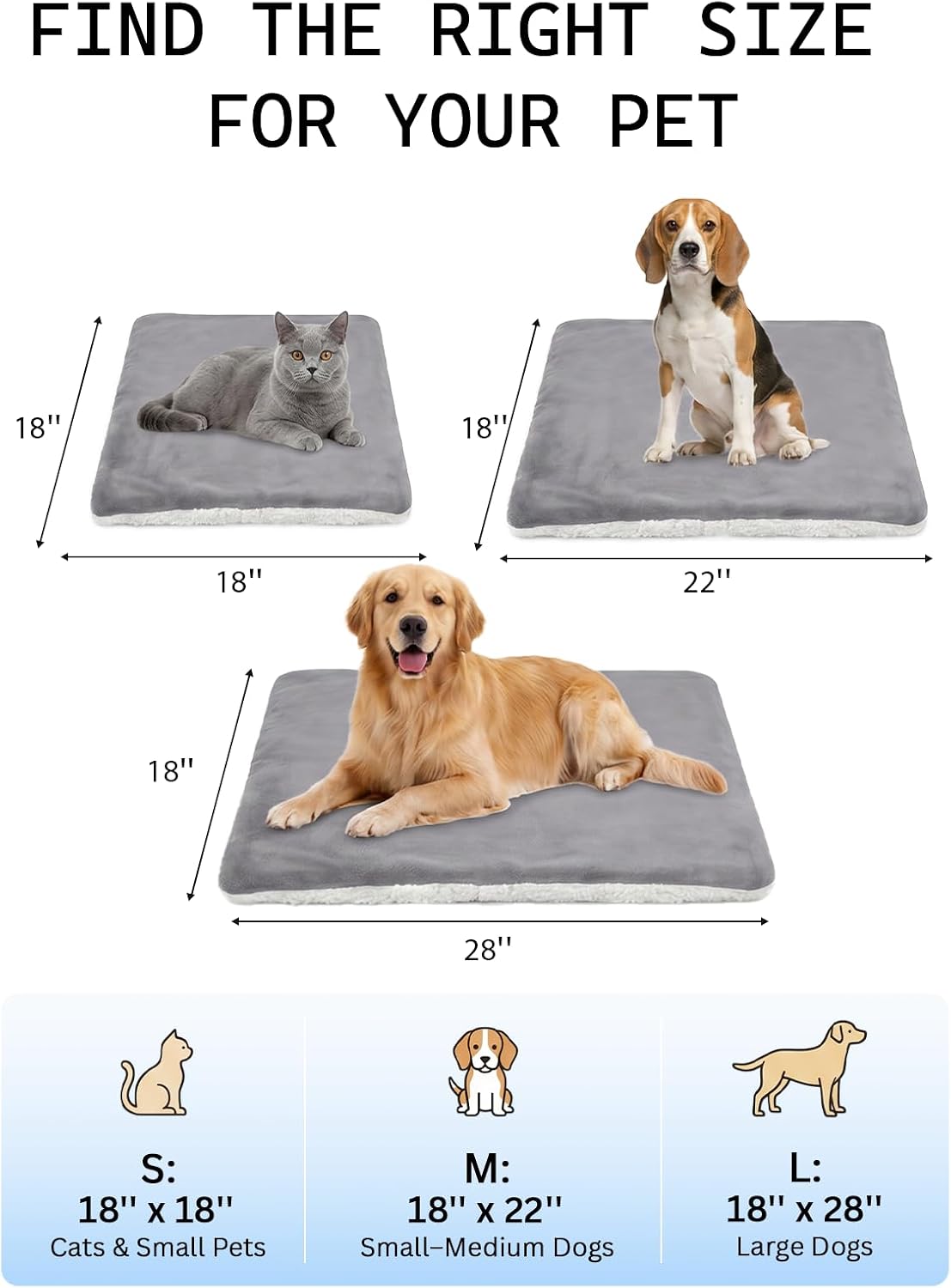 Rest-Eazzzy Pet Heating Pad for Cats,Waterproof,Anti-Bite Timer Warming Mat