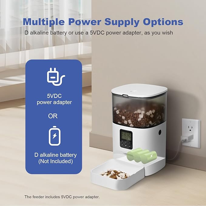 Automatic Cat Feeder, 4L Cat Food Dispenser - Image 8
