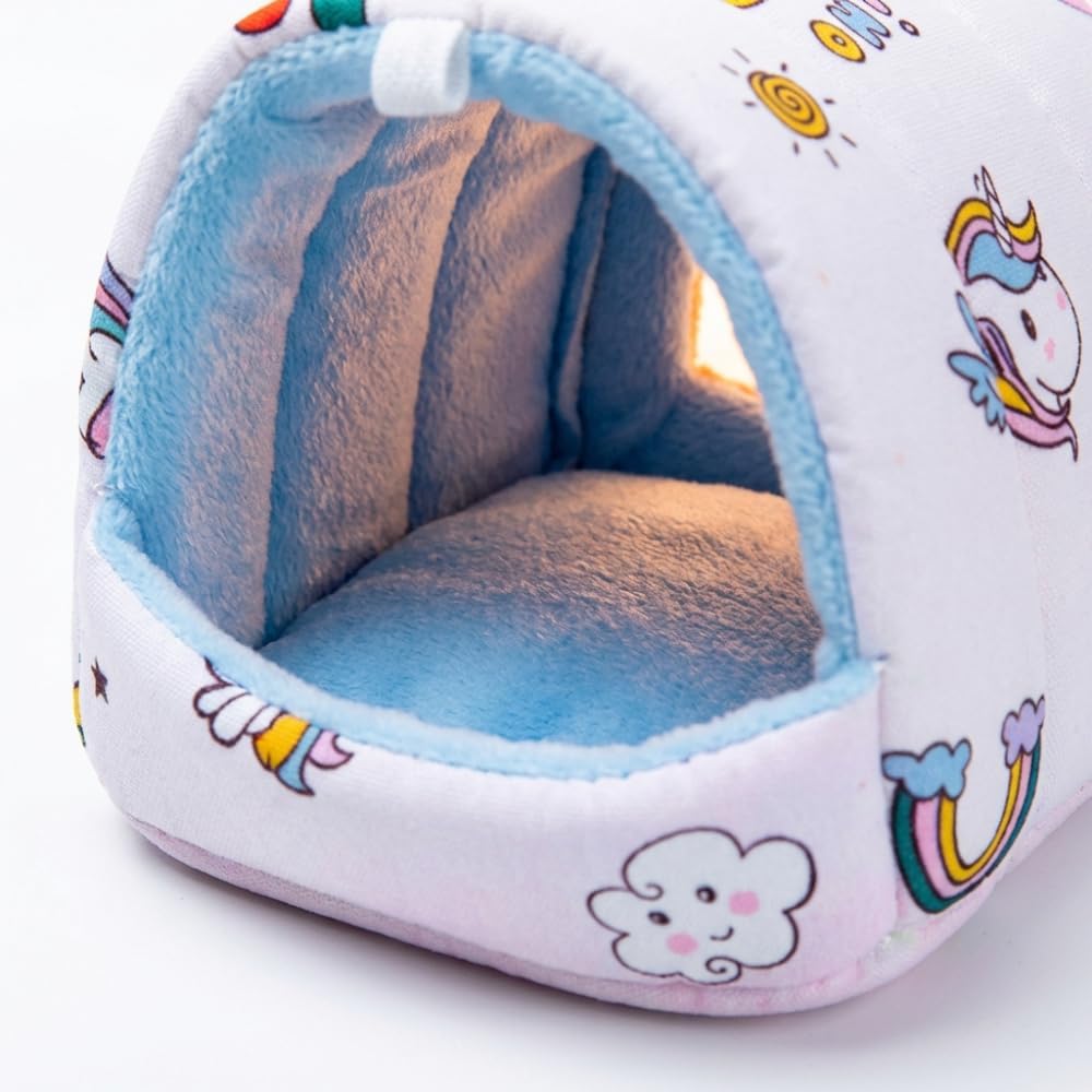 Guinea Pig Hideout 4 Pack Cozy Cave Small Animal Bed 9.8 Inch