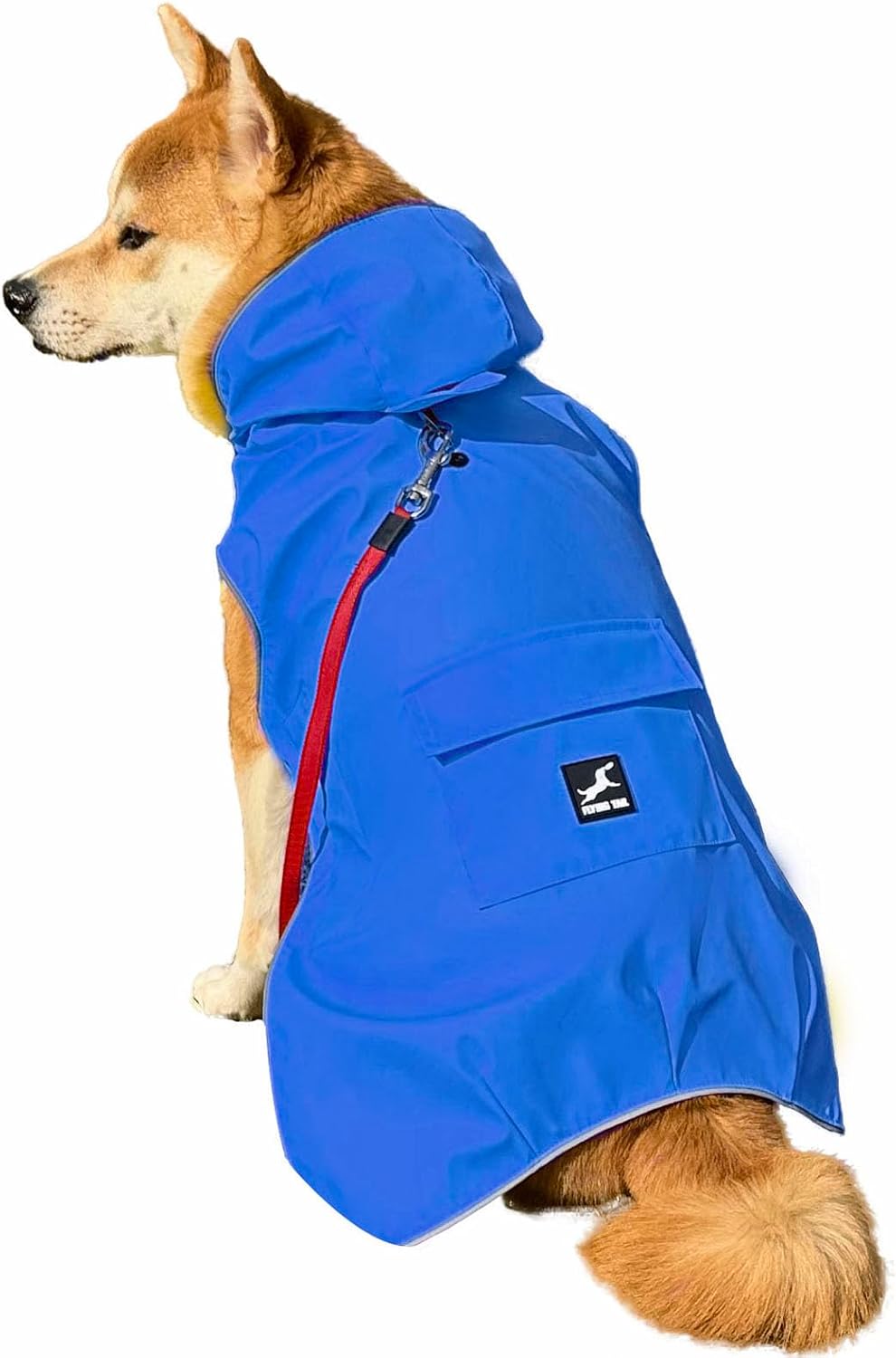 Easy Sporting Dog Raincoat with Soft Non-Stiff Fabric, Waterproof & Reflective Dog rain Jacket for High-Energy Dogs, Dog Poncho with Hood, Adjustable Neck, Belly Strap (Pink, XX-Large)