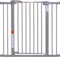 BABELIO 36" Tall Baby Gate, 26-40" Wide Auto Close Pet Gate, PressGuard C5 by BABELIO