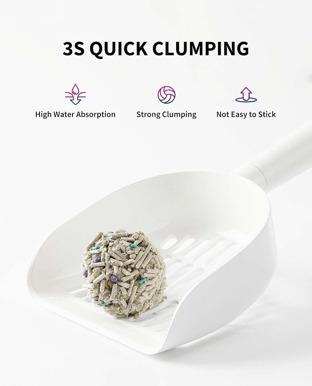 PETKIT Mixed Cat Litter Fast Clumping, Flushable, Ultra Absorbent, 100% Natural Ingredients Litter, Water Dissolvable, Really Dust-Free, Low Tracking Bentonite Tofu Litter (7.9lb×2 Bags)