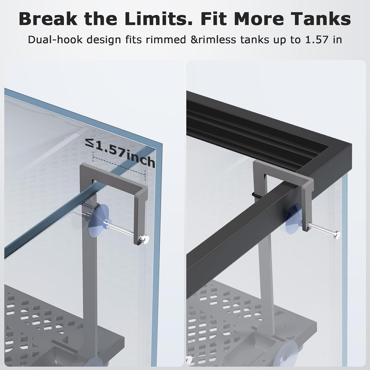Upgraded Hanging Turtle Basking Platform with with Ramp, Built-in Food Tray