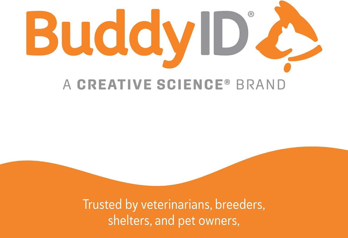 BuddyID Complete Protection System with ISO Microchip & QR Pet Tag, 1ct