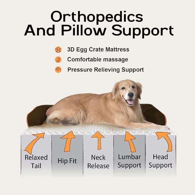 Extra Large Dog Bed-Orthopedic Waterproof XL Dog Bed - Image 3