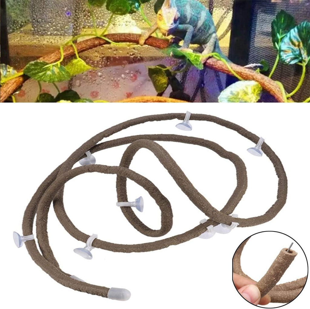 Hamiledyi Lizard Climbing Jungle Vines 9.8FT Bearded Dragon Tank Accessories Bendable Vine Artificial Branch Reptile Tank Habitat Decor for Gecko, Snakes,Chameleon,Bearded Dragon