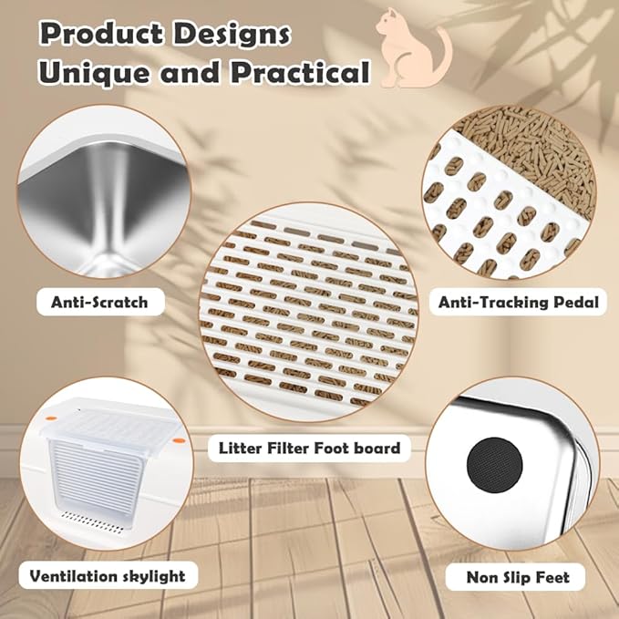 Vivifying Stainless Steel Litter Box - Image 8