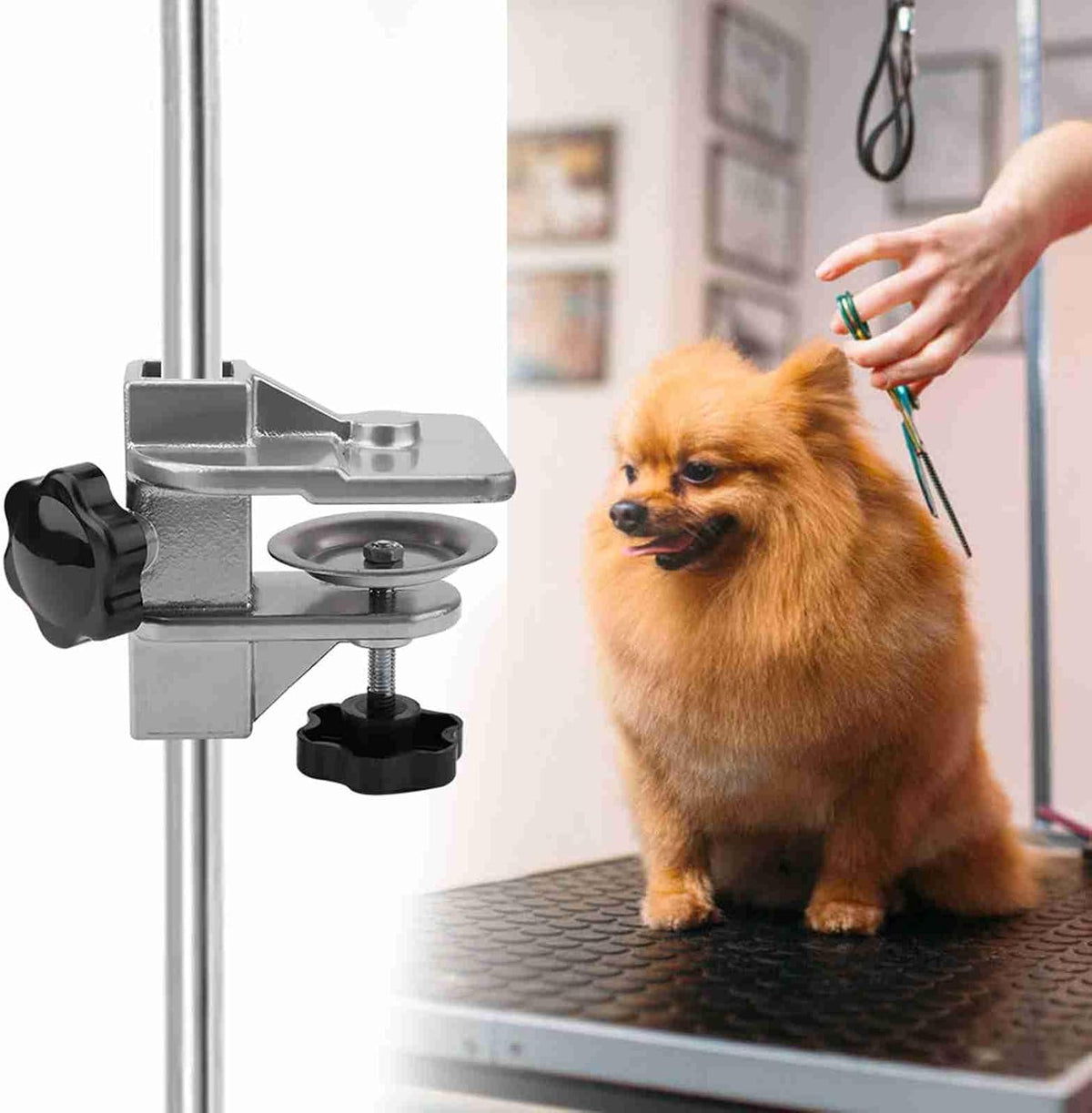 Milltrip Pet Grooming Table Arm, Aluminum Professional Hair Dryer Holder