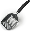 Cat Litter Scoop, Kitty Metal Scooper, Aluminum Alloy Sifter, Kitten Pooper Lifter, Deep Shovel, Long Handle, Poop Sifting, Durable, Heavy Duty, for Litter Box