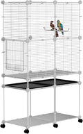 Standing Large Bird Cage, Parakeet Cage by STILLCOVE