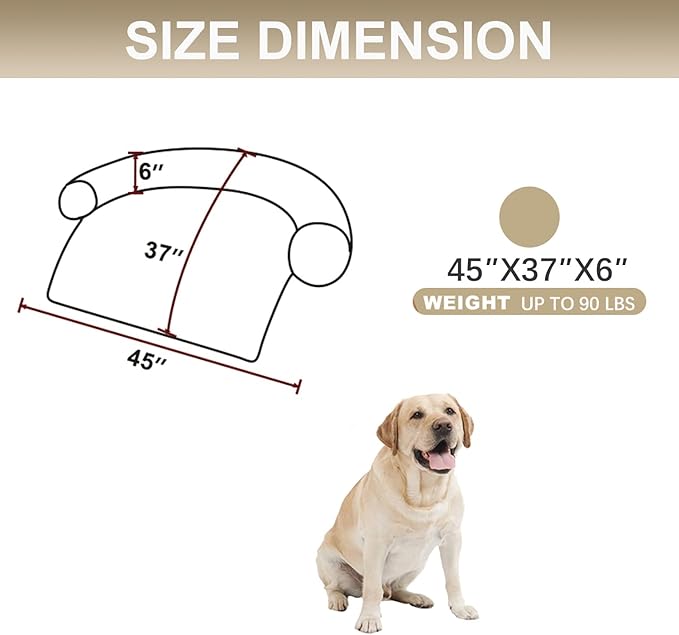 Calming Dogs/Cats Bed Mats, Dog Pad Washable Removable Couch Cover, Plush Long - Image 2