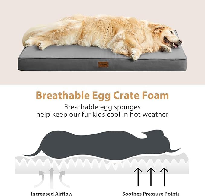 BFPETHOME Outdoor Dog Beds for Large Dogs, Waterproof Dog Bed for Medium - Image 5