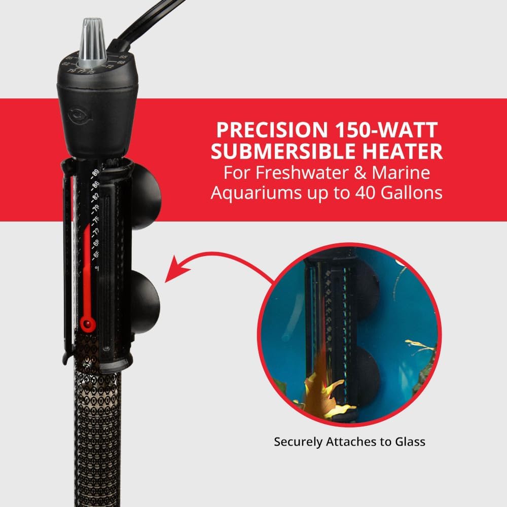 Marineland 150W Precision Submersible Aquarium Heater