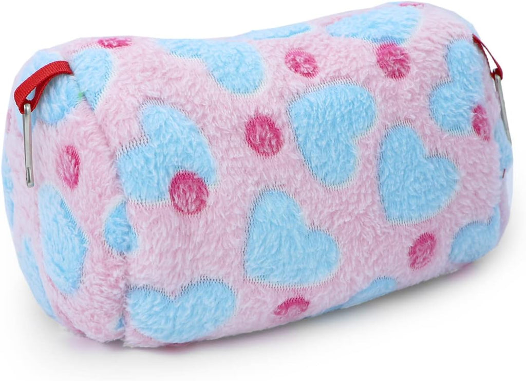Wontee Hamster Hammock Warm Bed House Small Animal Hideout for Hamsters Gerbil Young Rat Mouse (Pink)