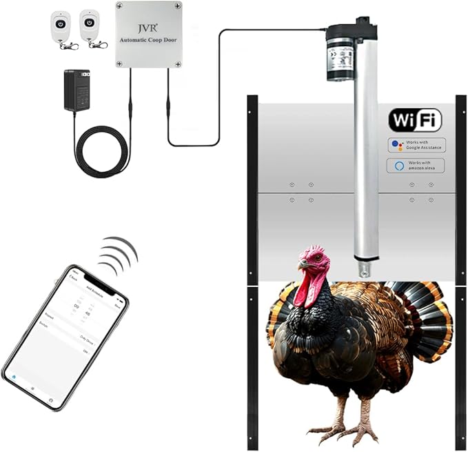 JVR Automatic Turkey Geese Duck Coop Smart Door Compatible by AutomaticChickenCoopDoor