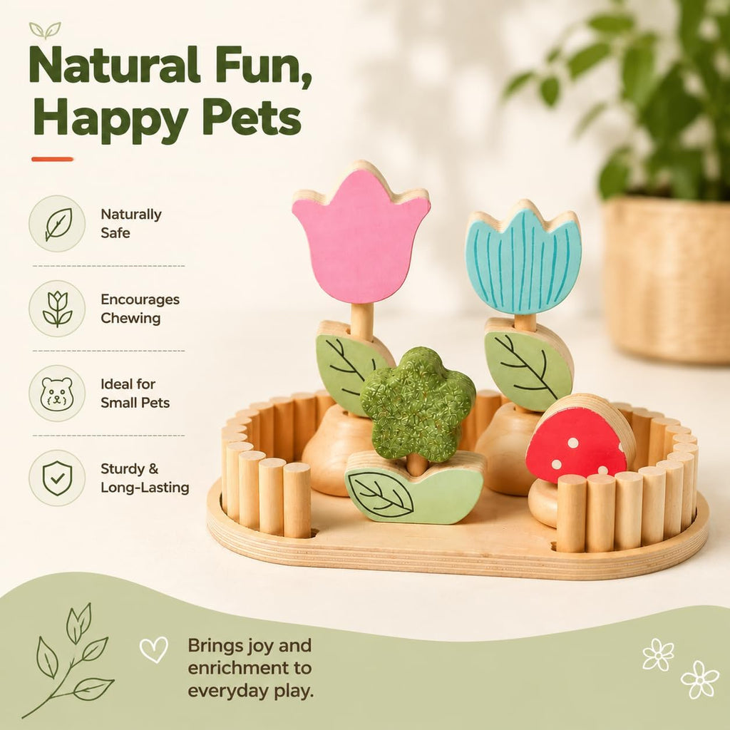 Hamster Chew Toys, Guinea Pig Edible Chew Toys for Small Animals, 6 Pieces