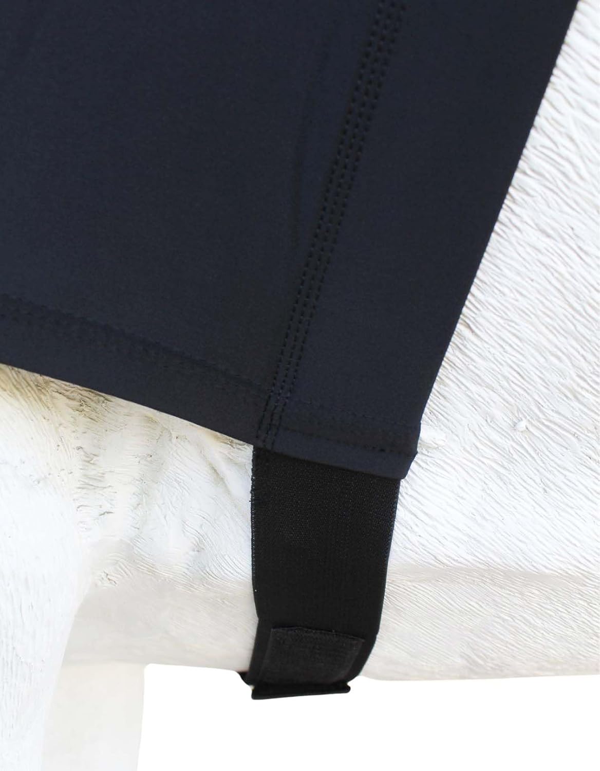 CHALLENGER Large Horse Comfort Stretch Spandex Neck Hood Mane Stay Black
