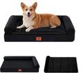 GTPLAYER Dog Bed, Egg-Crate Foam Pressure Relief with Waterproof Washable Pet Bed 29.5" with 2-in-1 Cooling/Warming Pad, Non-Slip Bottom, Detachable Pillows, Ideal for All Dogs