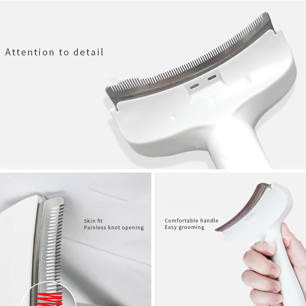 Professional Deshedding Comb for Dog Cats NonPulling Teeth Comfortable Grip Handle Removes Loose Undercoat Effectively Cats Hair Thinning Tool