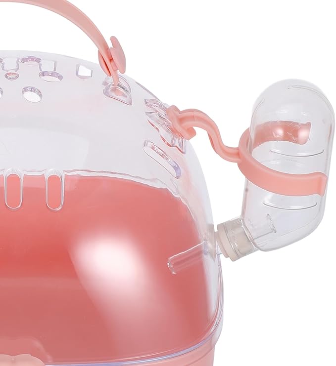 Small Pet Carrier Cage with Water Bottle Portable Hamster Travel Cage - Image 3