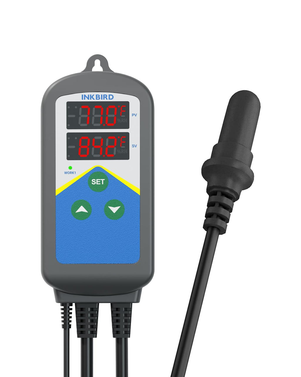Inkbird Aquarium Heater with Probe Thermostat Fish Ornamental Shrimp Reef Tanks 24 Hours Double Time with Day Night Automatic Temperature Controller