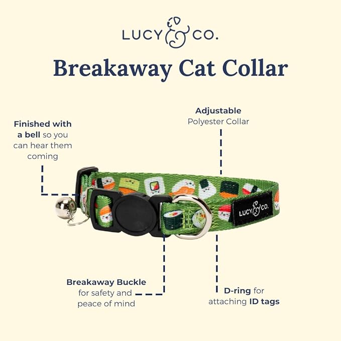 Lucy & Co. How I Roll Breakaway Cat Collar - Image 2