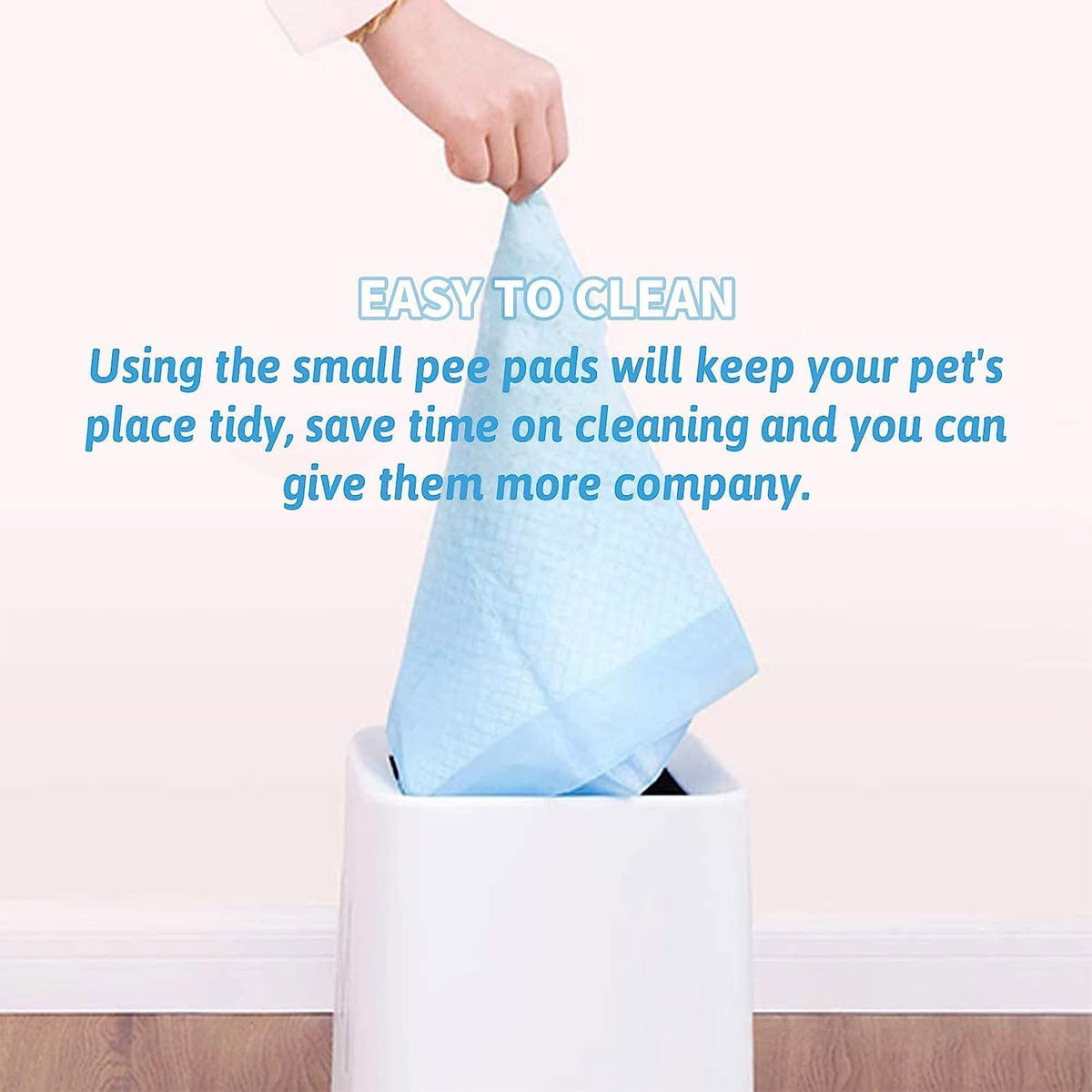 100 Pcs Disposable Rabbit Pee Pads,Small Animal Potty Training Pads Guinea Pig Cage Liners Leak-Proof Super Absorbent with Quick-Dry Surface Small Pet for Kitten Hedgehog Hamster Chinchilla