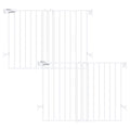 Babelio Baby Gate for Stairs, Kitchen & Doorways, No Bottom Bar| Easy by BABELIO