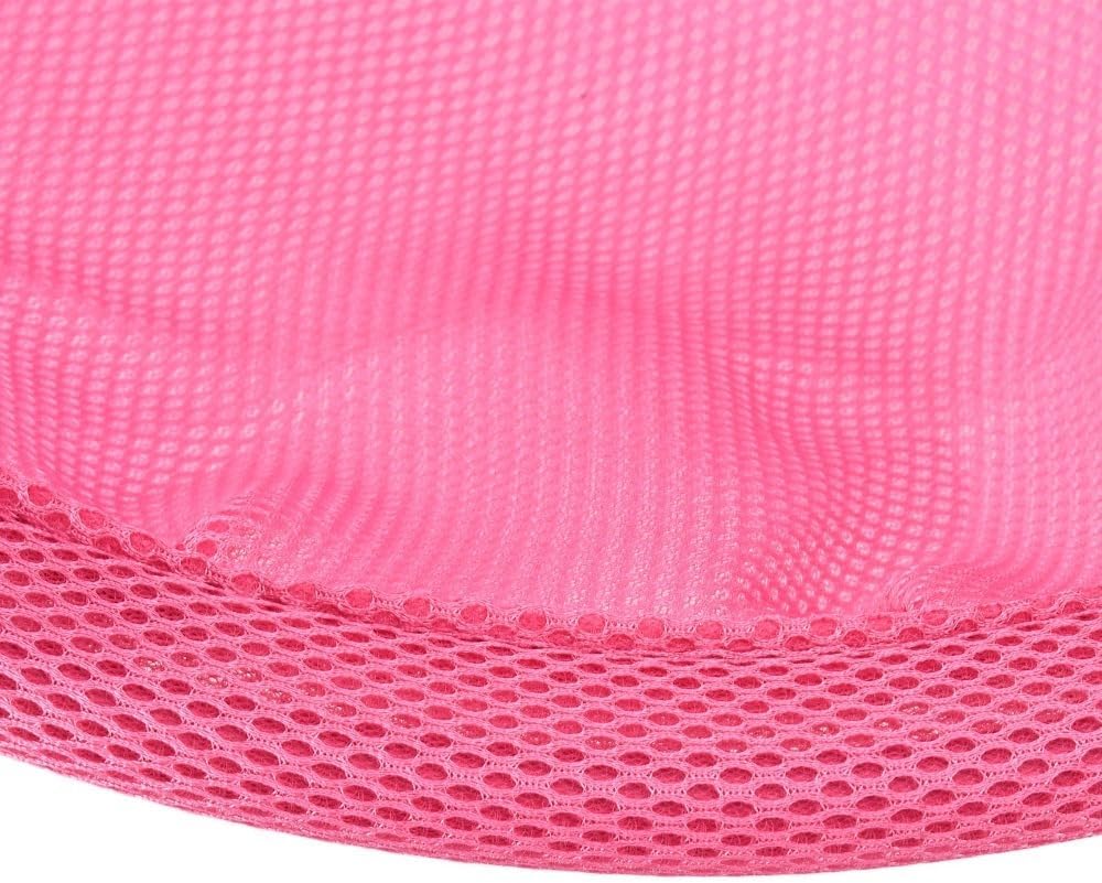 17.32in Round Cat Hammock Bed Breathable Detachable Washable Fabric Swing Cradle Chair, Pet Sleeping Bed for Four Seasons Use(Pink)