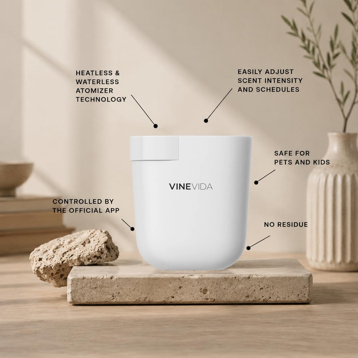 VINEVIDA Prime Plug-in Diffuser [White]
