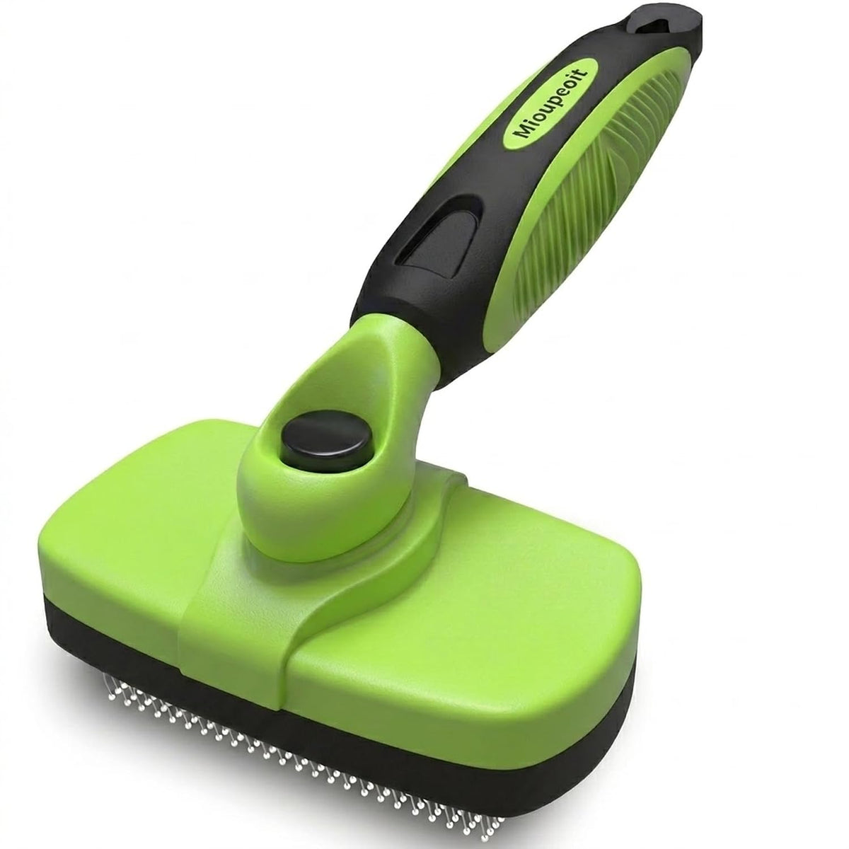 Self Cleaning Shedding Brush, Skin Friendly Grooming Tool for Dogs & Cats, Gentle Retractable Stainless Steel Pins, Reduces Shedding, Easy to Clean