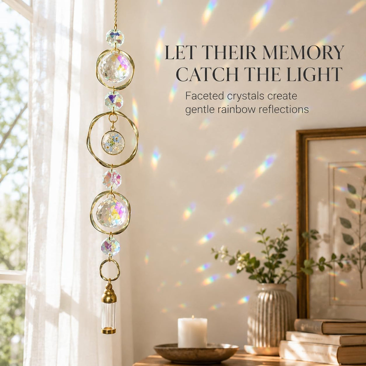 Memorial Urn Suncatcher Cat Dog Memorial Sympathy Gifts