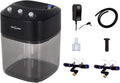 REPTI ZOO 2.2L Solo Adjustable Starter Mister for Reptile Terrariums Humidifier High Pressure Silent Pump Machine Misting Rainforest Sprayer System Tank with 2PCS Nozzles for Reptiles/Amphibians