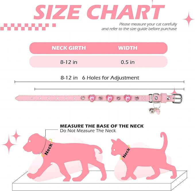 EXPAWLORER Valentine's Day Leather Cat Collar - Image 2