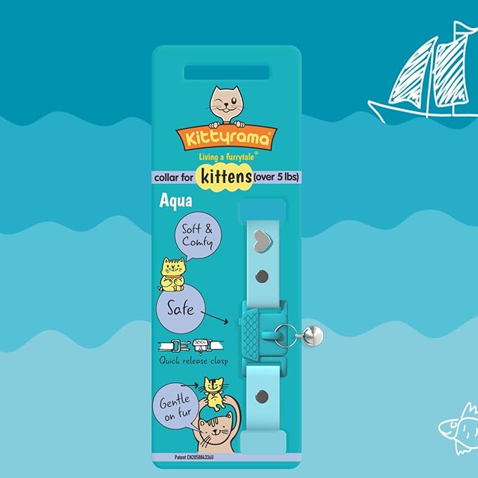 Kittyrama Aqua Kitten Collar - Image 6