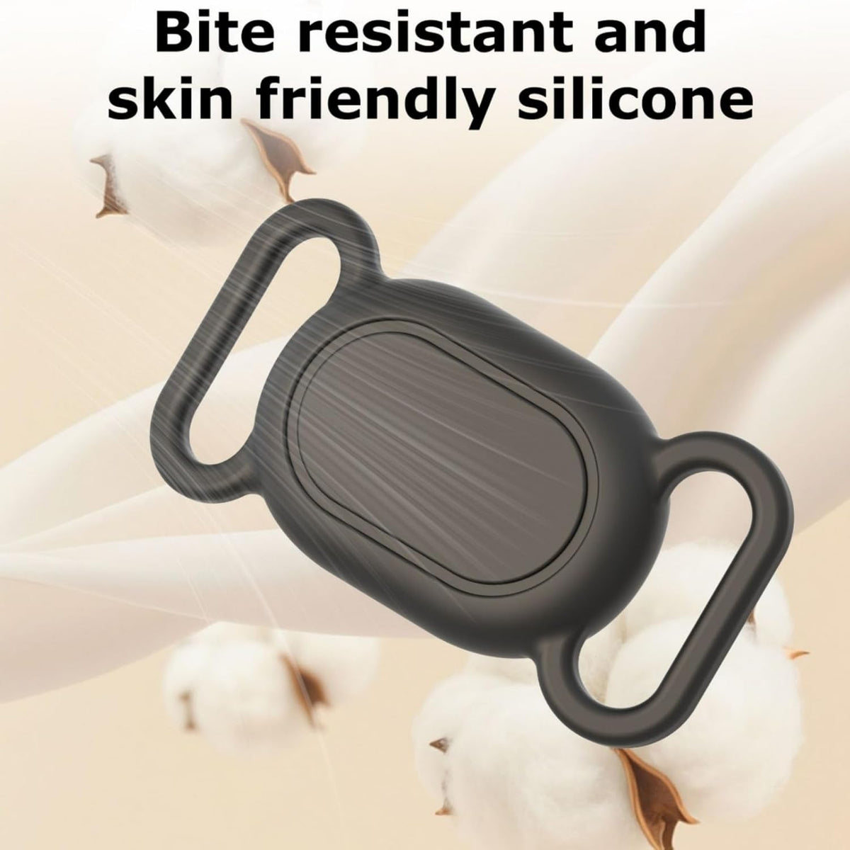 2 Pack Pets Collar Holder for Xiaomi Tag,Lostproof Tracker, Pet Tracking, Waterproof Protective Case (Black+White)