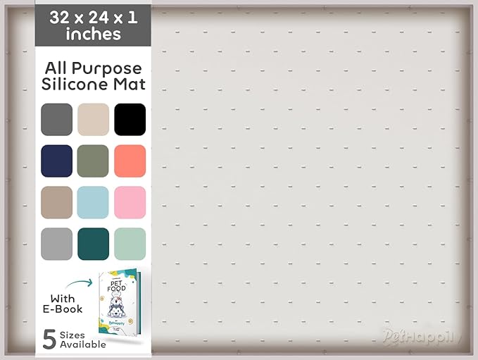 32x24x1” XL Dog Food Mat by PETHAPPILY