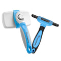 Self Cleaning Slicker Brush and Deshedding Tool For Short Haired Cats and Dogs