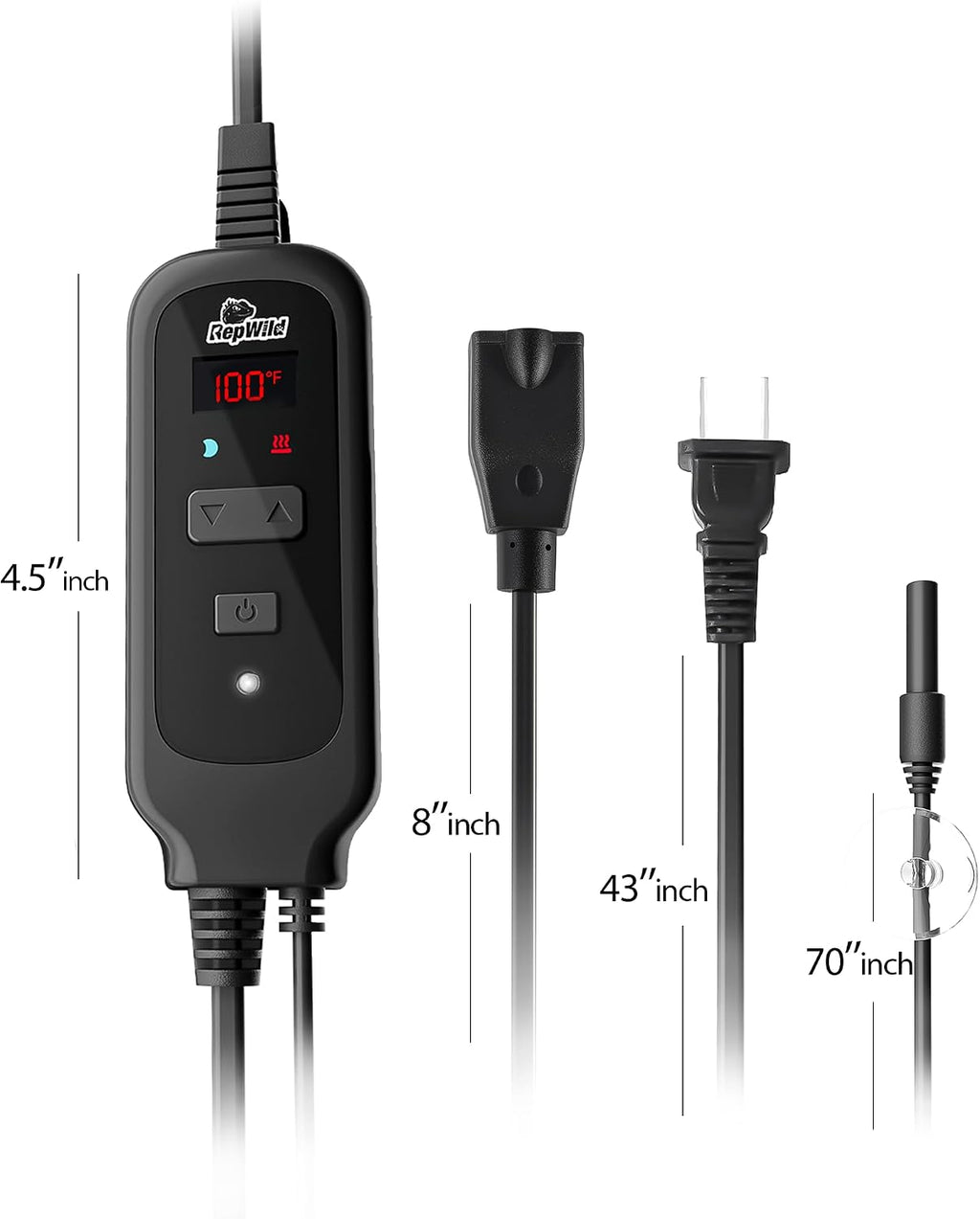Reptile Dimming Thermostat PID Temperature Controller for Heat Lamp
