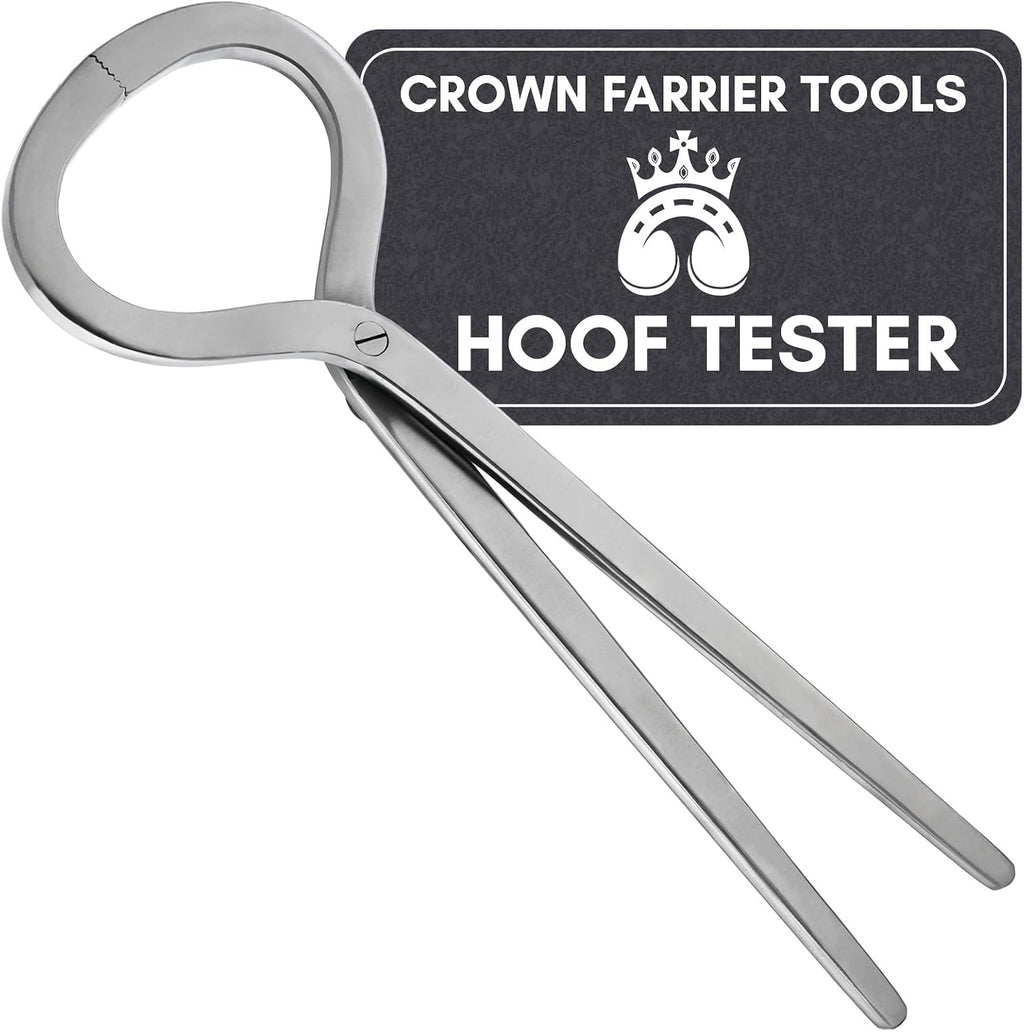 – Professional Hoof Tester 13” | Veterinary & Farrier Equine Hoof Care Tool | Stainless Steel, Corrosion-Resistant, Autoclavable, Durable for Horse Hoof Exams (Silver)