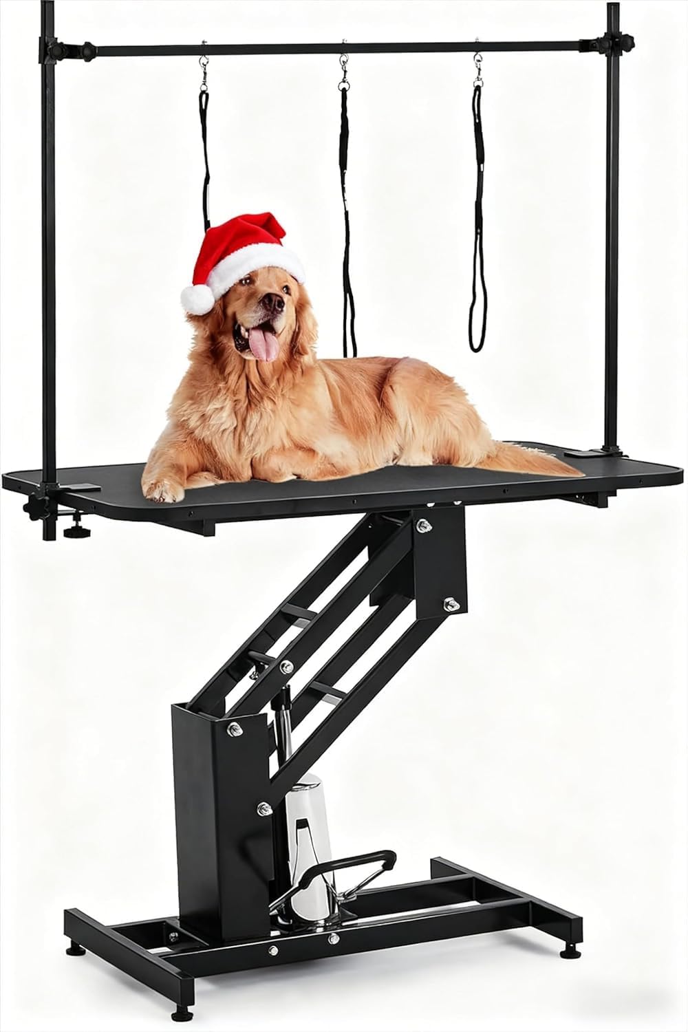 Garvee 43.3" Hydraulic Dog Grooming Table with Max 350 LBS Loading Capacity