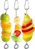 Bird Cage Food Holder Parrot Fruit Vegetable Skewer Bird Cage Feeder, 3Pack