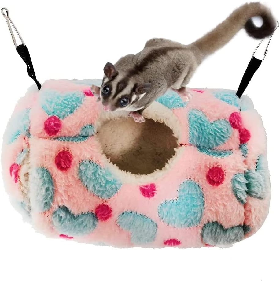Litewoo Sugar Glider Sleeping Pouch Small Animal Hammock Bed Nest, Coffee