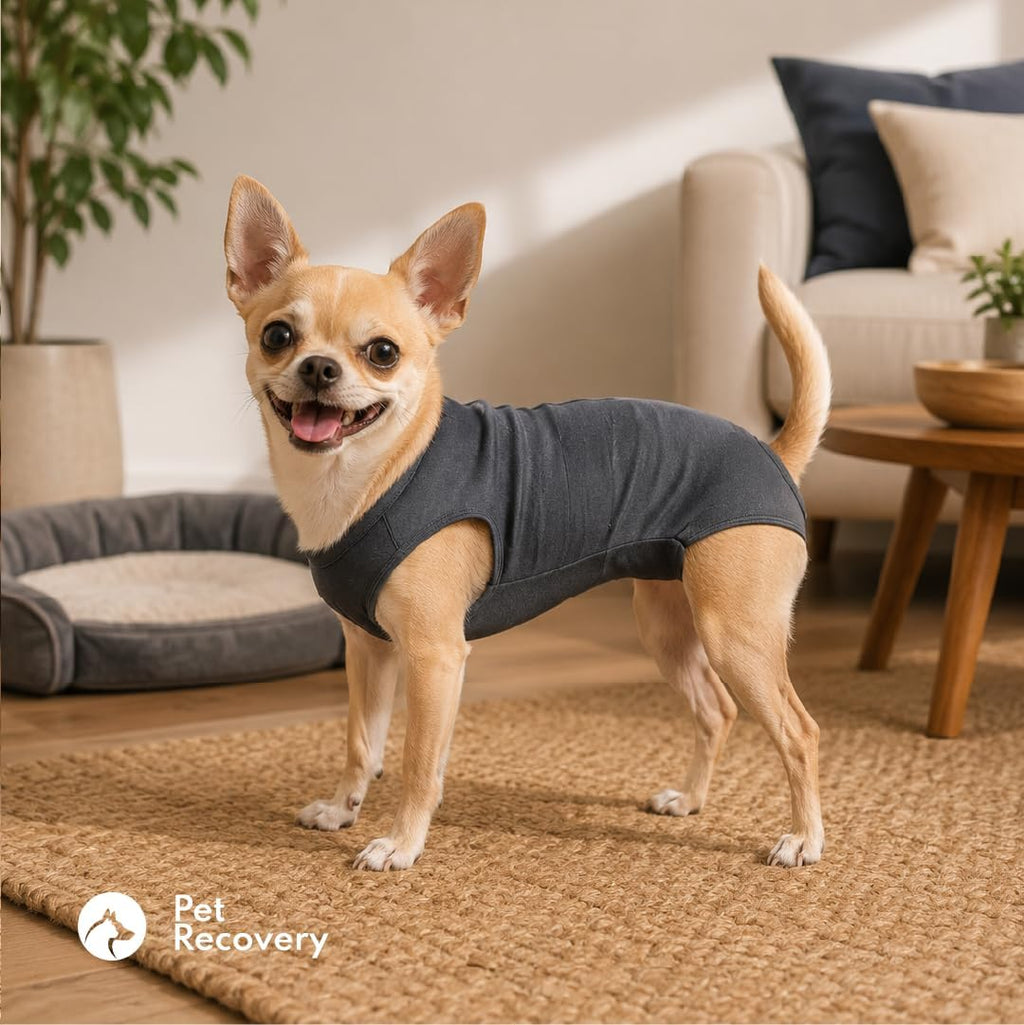 Post-Surgery Recovery Suit for Dogs. Traje Post quirurgico para Perros y Gatos, ropa de recuperacion de mascotas operadas, Cats, Yorkie, zhith tzu, Gatos, 8-15lb (Small)