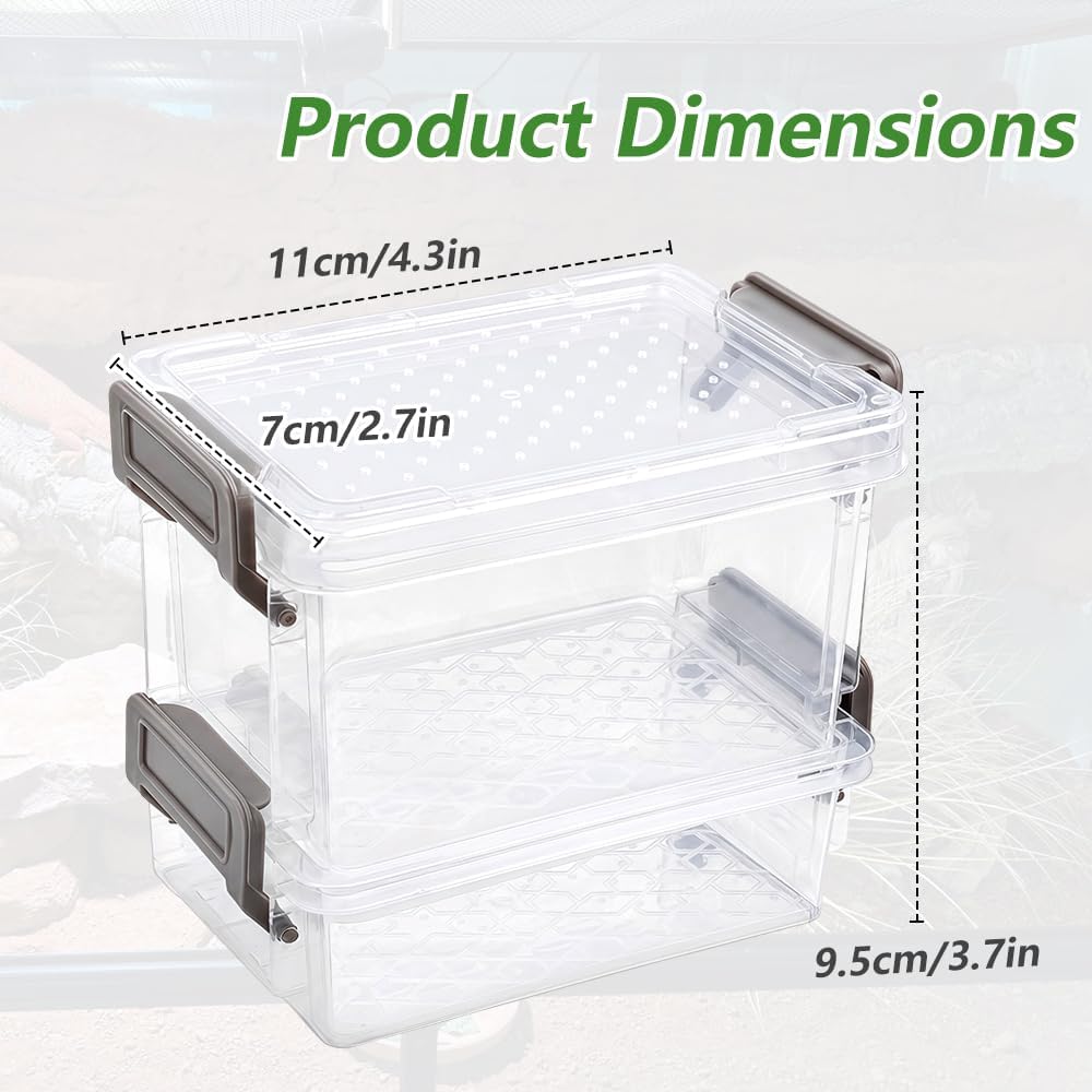 Two-Layer Mealworm Breeding Box Frass Separator Rearing Container