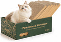 6 Pack Cat Scratcher Pads in Cardboard Box, Assembly-Free for Indoor Cats