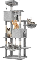 DUMOS Large 66 Inch Cat Tree Tower, Tall Multi Level Cat Climbing Tower by DumosLifestyle